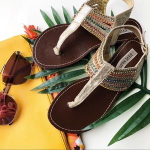 Steve Madden Multi Colored Sandals